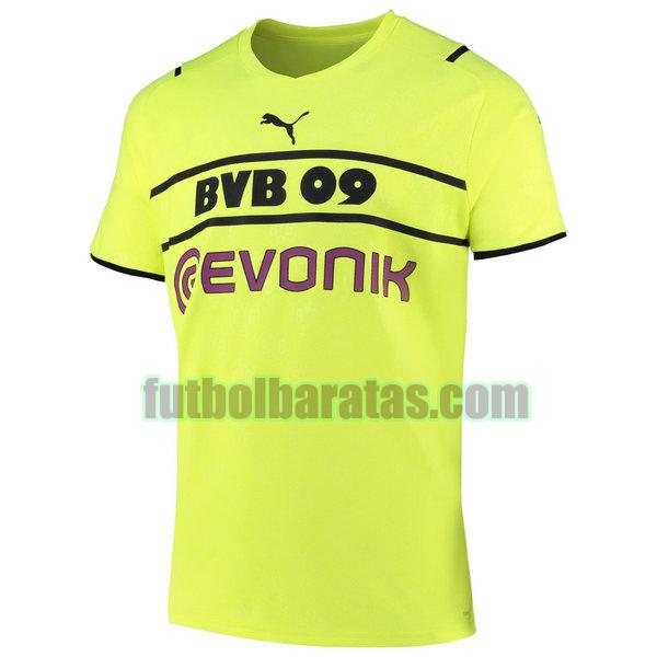 tailandia camiseta borussia dortmund 2021 2022 amarillo tercera