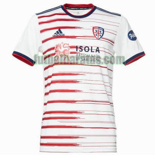 tailandia camiseta cagliari 2021 2022 blanco segunda