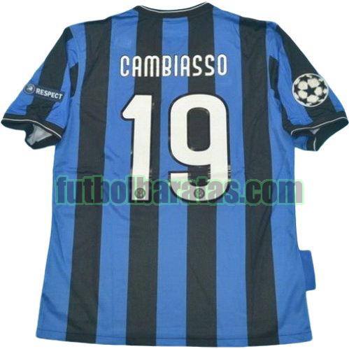 tailandia camiseta cambiasso 19 inter milan ucl 2010-2011 primera equipacion