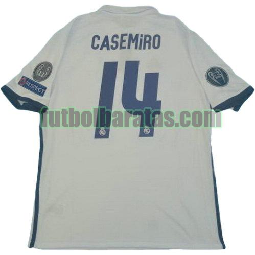 tailandia camiseta casemiro 14 real madrid 2016-2017 primera equipacion