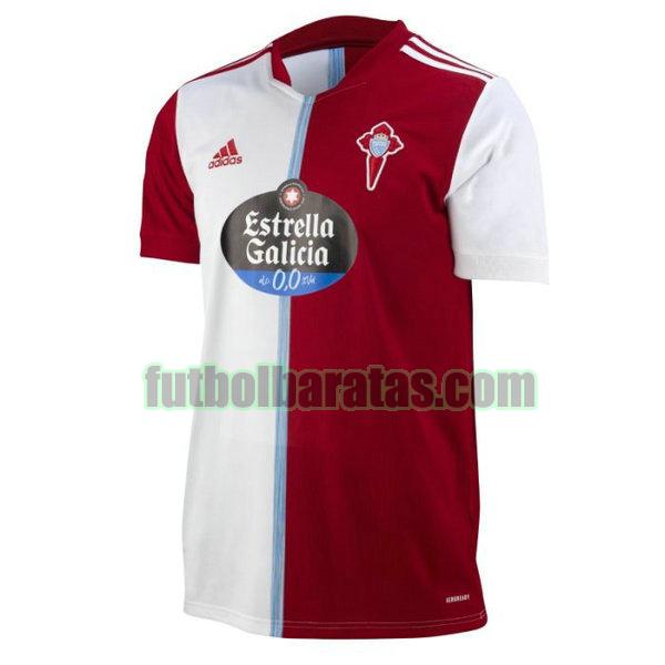 tailandia camiseta celta vigo 2021 2022 blanco rojo segunda