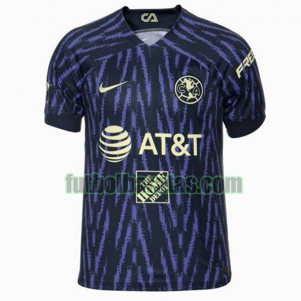 tailandia camiseta club america 2022 2023 azul negro segunda