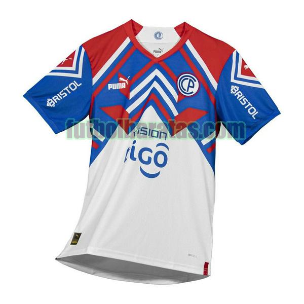 tailandia camiseta club cerro porteño 2023 azul blanco segunda