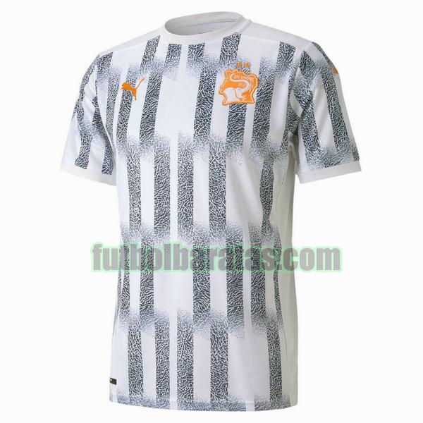 tailandia camiseta costa de marfil 2021 blanco gris segunda
