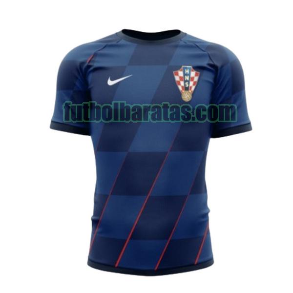 tailandia camiseta croacia 2024 azul segunda