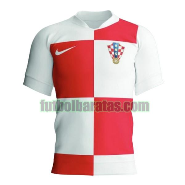 tailandia camiseta croacia 2024 blanco rojo primera