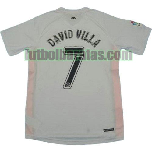 tailandia camiseta david villa 7 valencia 2006-2007 primera equipacion