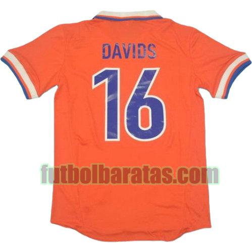 tailandia camiseta davids 16 países bajos 1997 primera equipacion