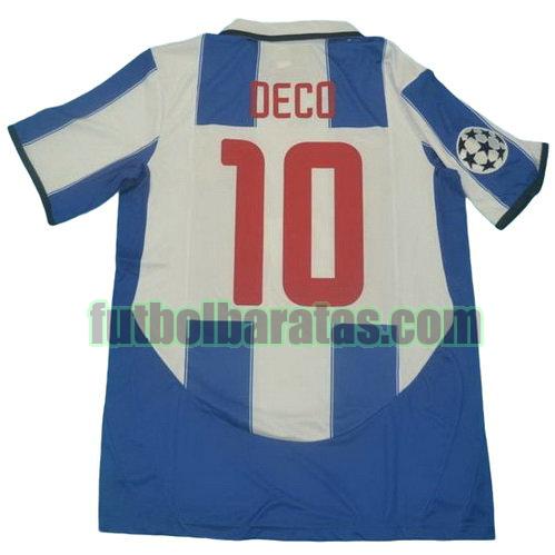 tailandia camiseta deco 10 oporto 2003-2004 primera equipacion