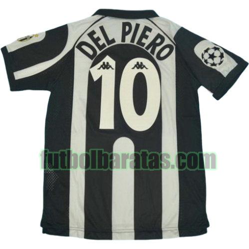 tailandia camiseta del piero 10 juventus 1997-1998 primera equipacion