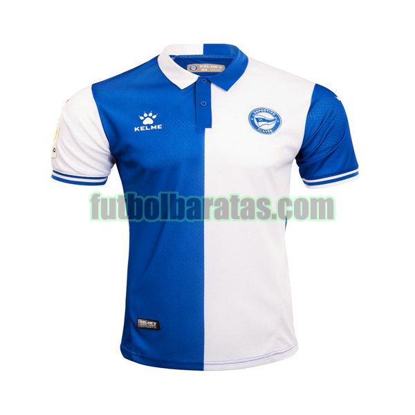 tailandia camiseta deportivo alavés 2021 2022 azul blanco primera