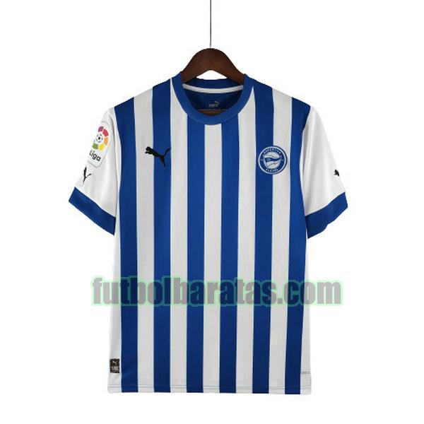 tailandia camiseta deportivo alavés 2022 2023 blanco azul primera