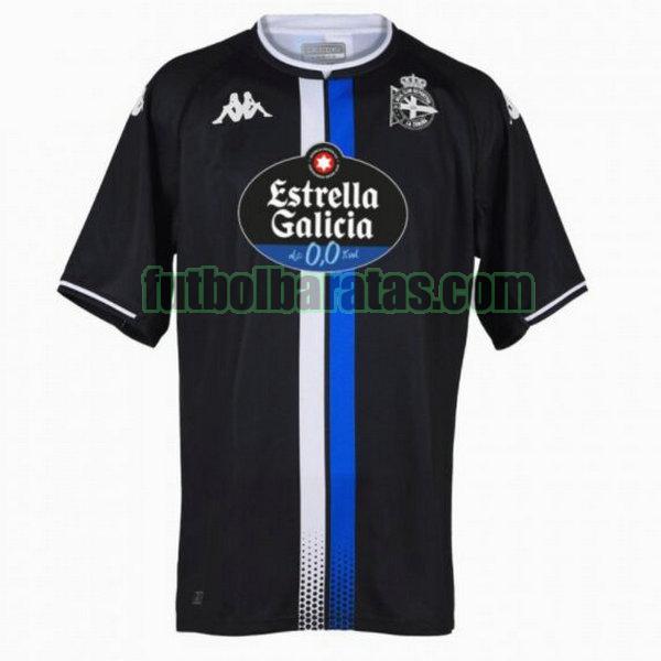 tailandia camiseta deportivo la coruna 2021 2022 negro segunda