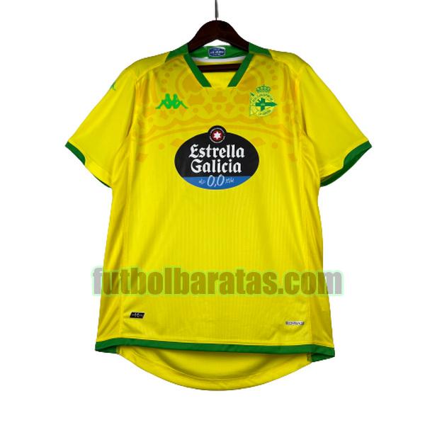 tailandia camiseta deportivo la coruna 2023 2024 amarillo segunda