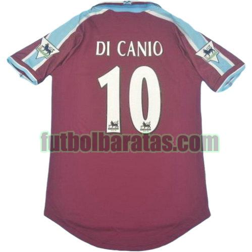 tailandia camiseta di canio 10 west ham united pl 1999-2001 primera equipacion