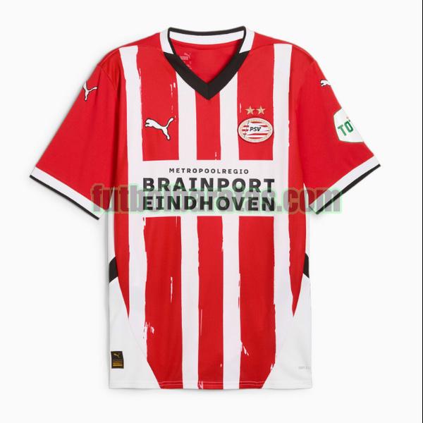 tailandia camiseta eindhoven 2024 2025 rojo negro segunda