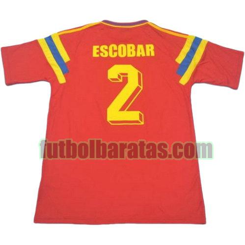 tailandia camiseta escobar 2 colombia 1990 primera equipacion