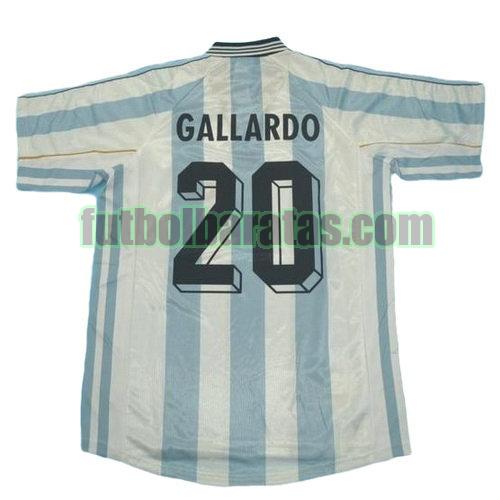 tailandia camiseta gallardo 20 argentina copa mundial 1998 primera equipacion