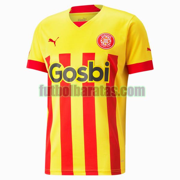 tailandia camiseta girona 2022 2023 amarillo rojo segunda