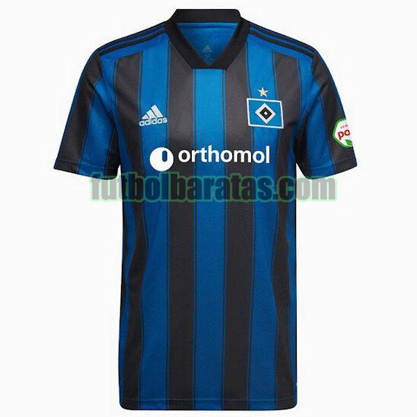 tailandia camiseta hamburgo 2021 2022 azul negro segunda