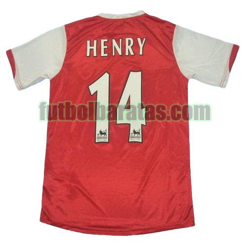 tailandia camiseta henry 14 arsenal 2006 primera equipacion