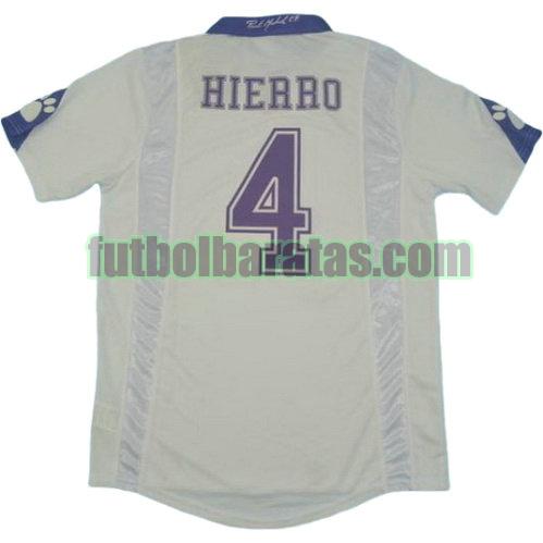 tailandia camiseta hierro 4 real madrid 1997-1998 primera equipacion