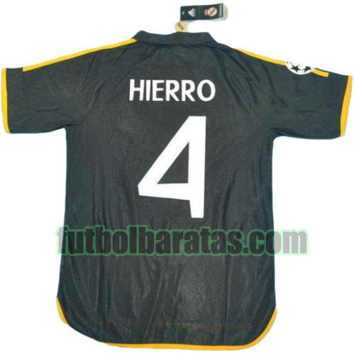 tailandia camiseta hierro 4 real madrid 1999-2000 segunda equipacion