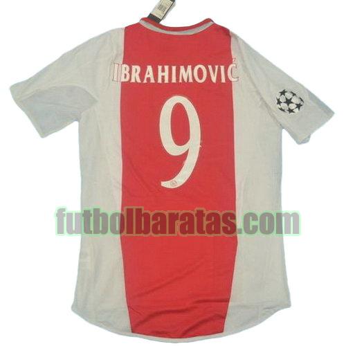tailandia camiseta ibrahimovic 9 ajax 2004-2005 primera equipacion