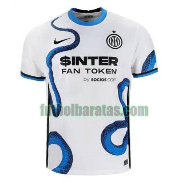 tailandia camiseta inter milán 2021 2022 blanco segunda