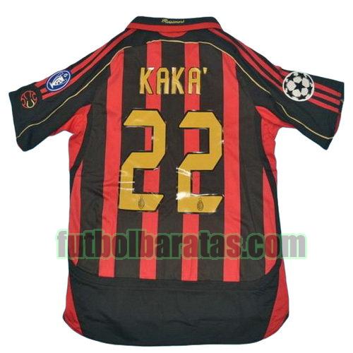 tailandia camiseta kaka 22 ac milan 2006-2007 primera equipacion