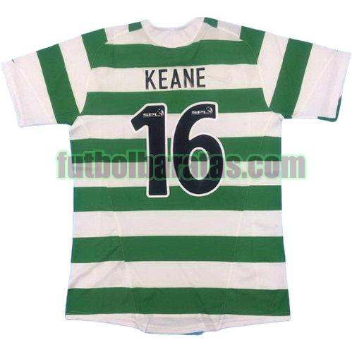 tailandia camiseta keane 16 celtic 2005-2006 primera equipacion