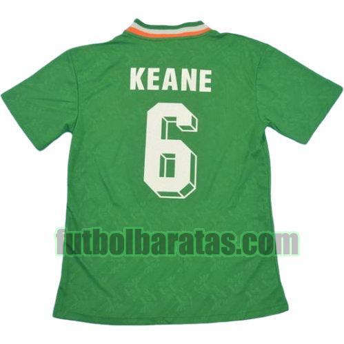 tailandia camiseta keane 6 irlanda 1994 primera equipacion