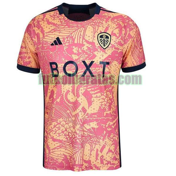 tailandia camiseta leeds united 2023 2024 rosa tercera