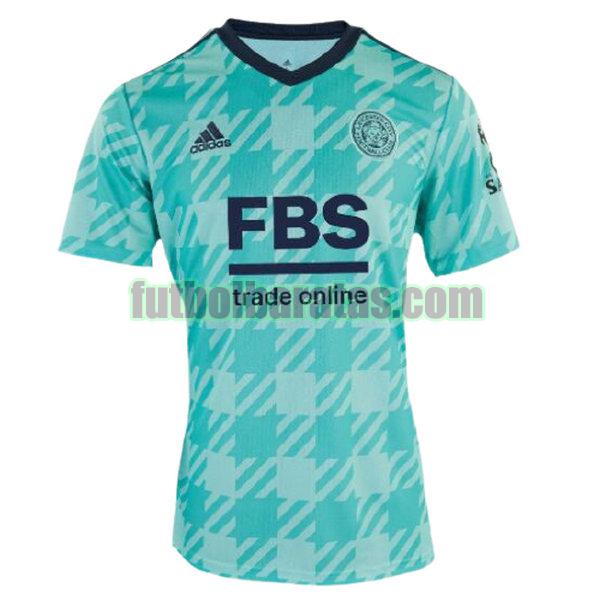 tailandia camiseta leicester city 2021 2022 azul segunda