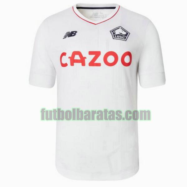 tailandia camiseta lille osc 2022 2023 blanco segunda