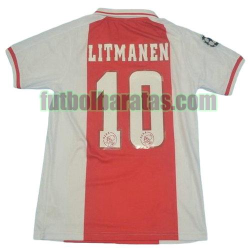 tailandia camiseta litmanen 10 ajax 1998 primera equipacion