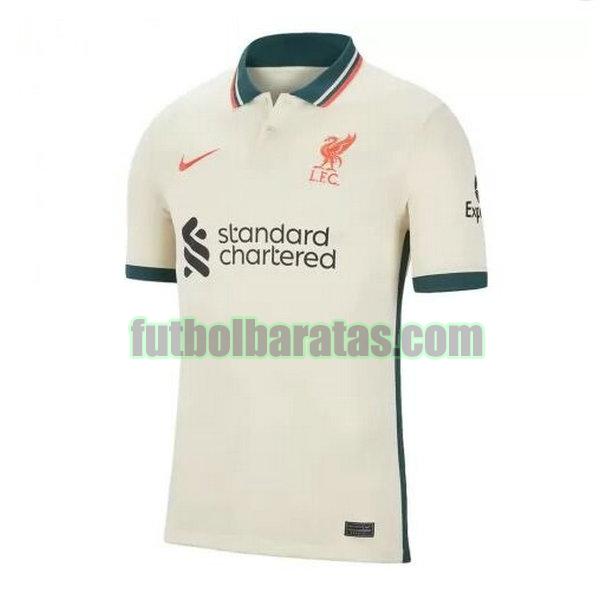 tailandia camiseta liverpool 2021 2022 amarillo segunda