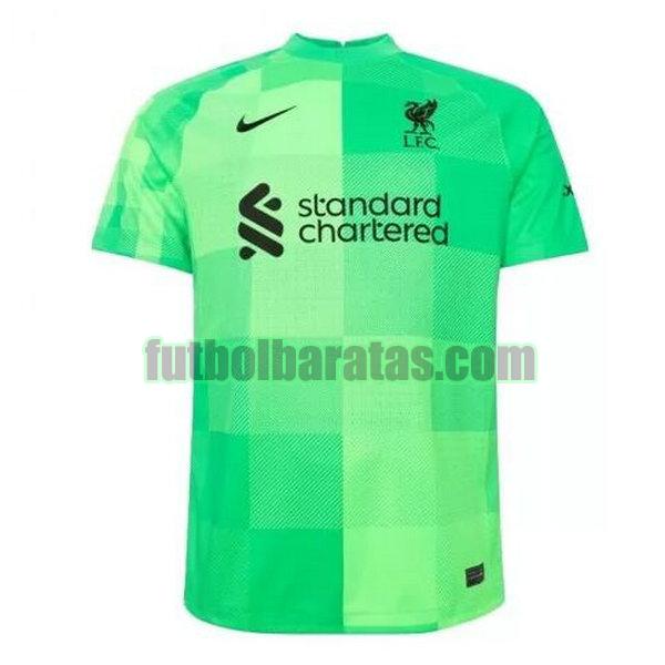 tailandia camiseta liverpool 2021 2022 verde portero