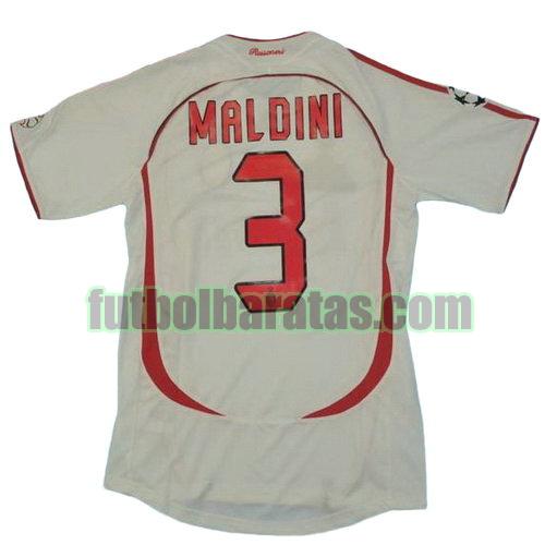 tailandia camiseta maldini 3 ac milan 2006-2007 segunda equipacion
