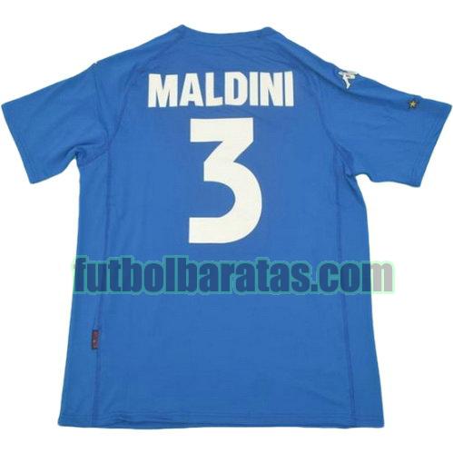 tailandia camiseta maldini 3 italia 2000 primera equipacion