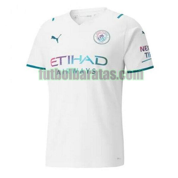 tailandia camiseta manchester city 2021 2022 blanco segunda