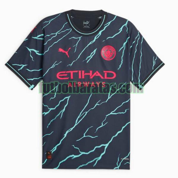 tailandia camiseta manchester city 2023 2024 negro tercera