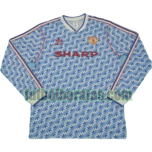tailandia camiseta manchester united 1990-1992 segunda equipacion ml