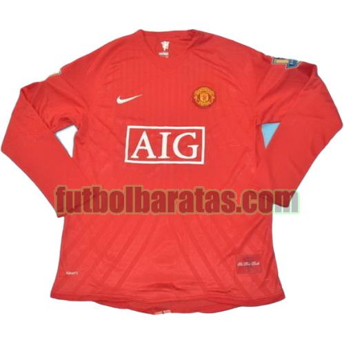 tailandia camiseta manchester united 2007-2008 primera equipacion ml