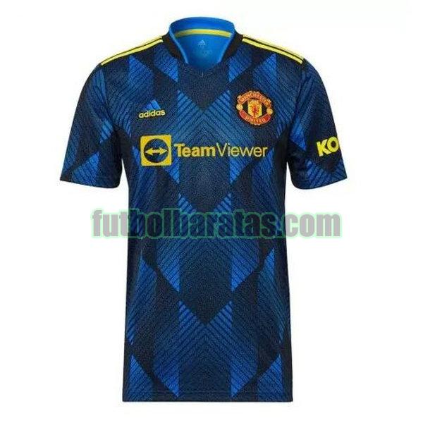 tailandia camiseta manchester united 2021 2022 azul tercera