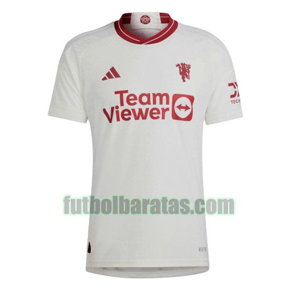 tailandia camiseta manchester united 2023 2024 blanco tercera