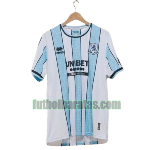 tailandia camiseta middlesbrough 2024 2025 blanco azul segunda