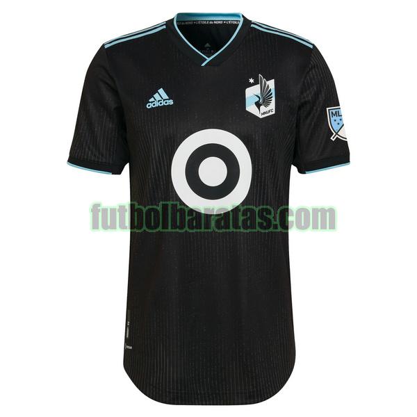 tailandia camiseta minnesota united 2022 2023 negro primera