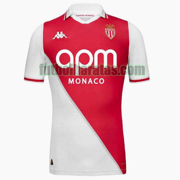 tailandia camiseta monaco 2024 2025 blanco rojo primera