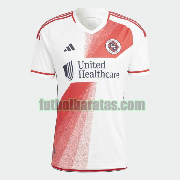 tailandia camiseta new england revolution 2023 2024 blanco rojo segunda